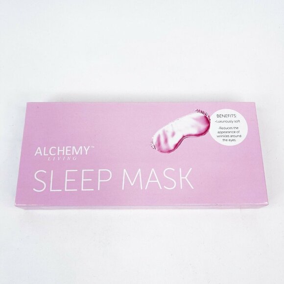 Alchemy Living Pink Sleep Mask Reduces The Appearance Of Wrinkle Around Eyes - Picture 1 of 3
